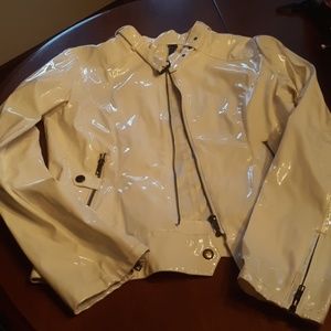 Shiny white jacket